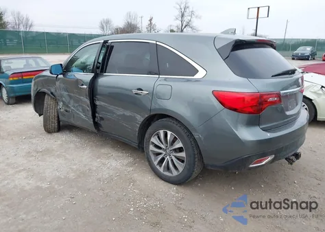 2014 Acura Mdx Technology Package z USA, uszkodzony, nr VIN 5FRYD4H45EB025151